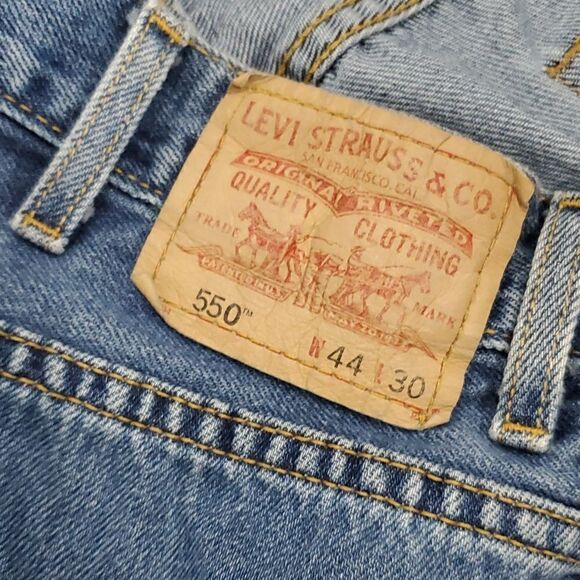 Levis Mens 550 Relaxed Fit Denim Jeans Size 44x30 - Picture 4 of 6